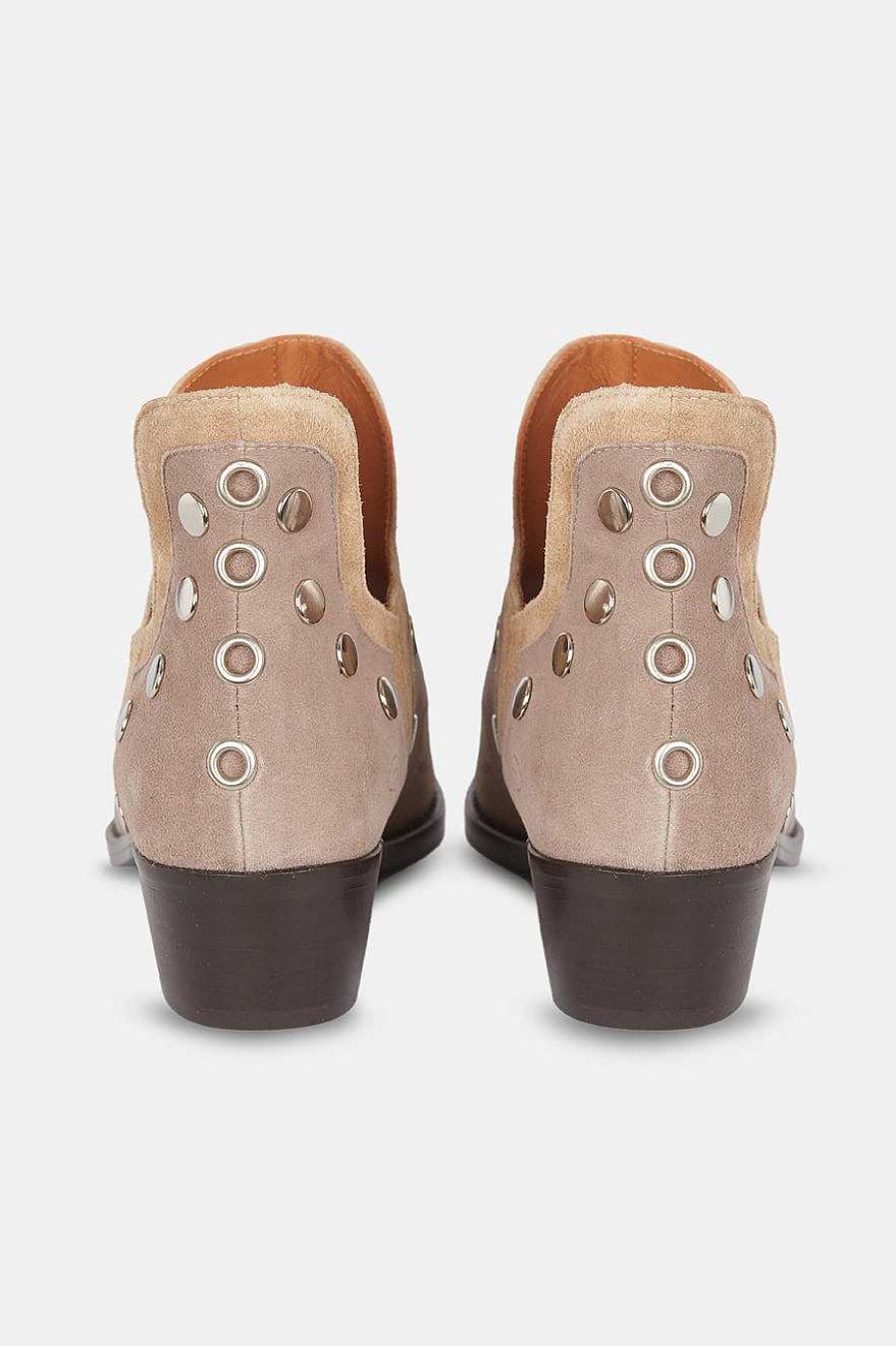 Cuadrado Punky Boots | Punky Boots Ante Beige 4Cm