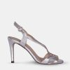 Micuir Sandalias Tacon | Gadea Grabado Plata 9Cm