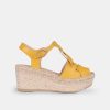 Laro Sandalias Plataforma | Tropea Mostaza 7Cm