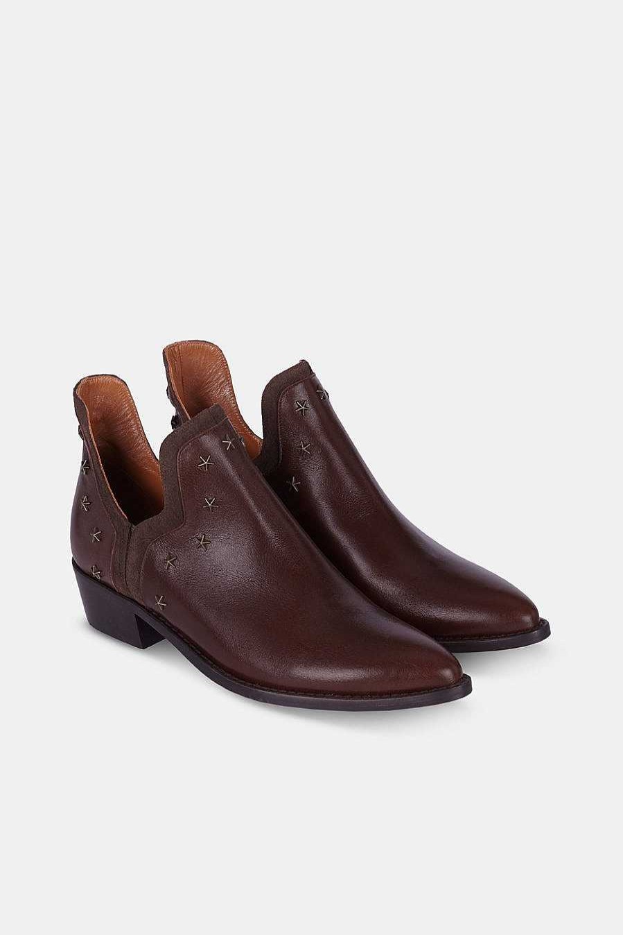 Cuadrado Nay Boots | Nay Boots Marron Special Edition 4Cm