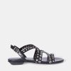 Micuir Sandalias Planas | Punky Sandals Negro 1Cm