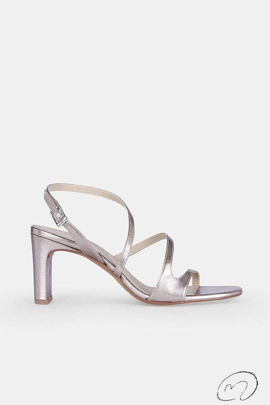 Micuir Sandalias Tacon | Genara Plata 7Cm