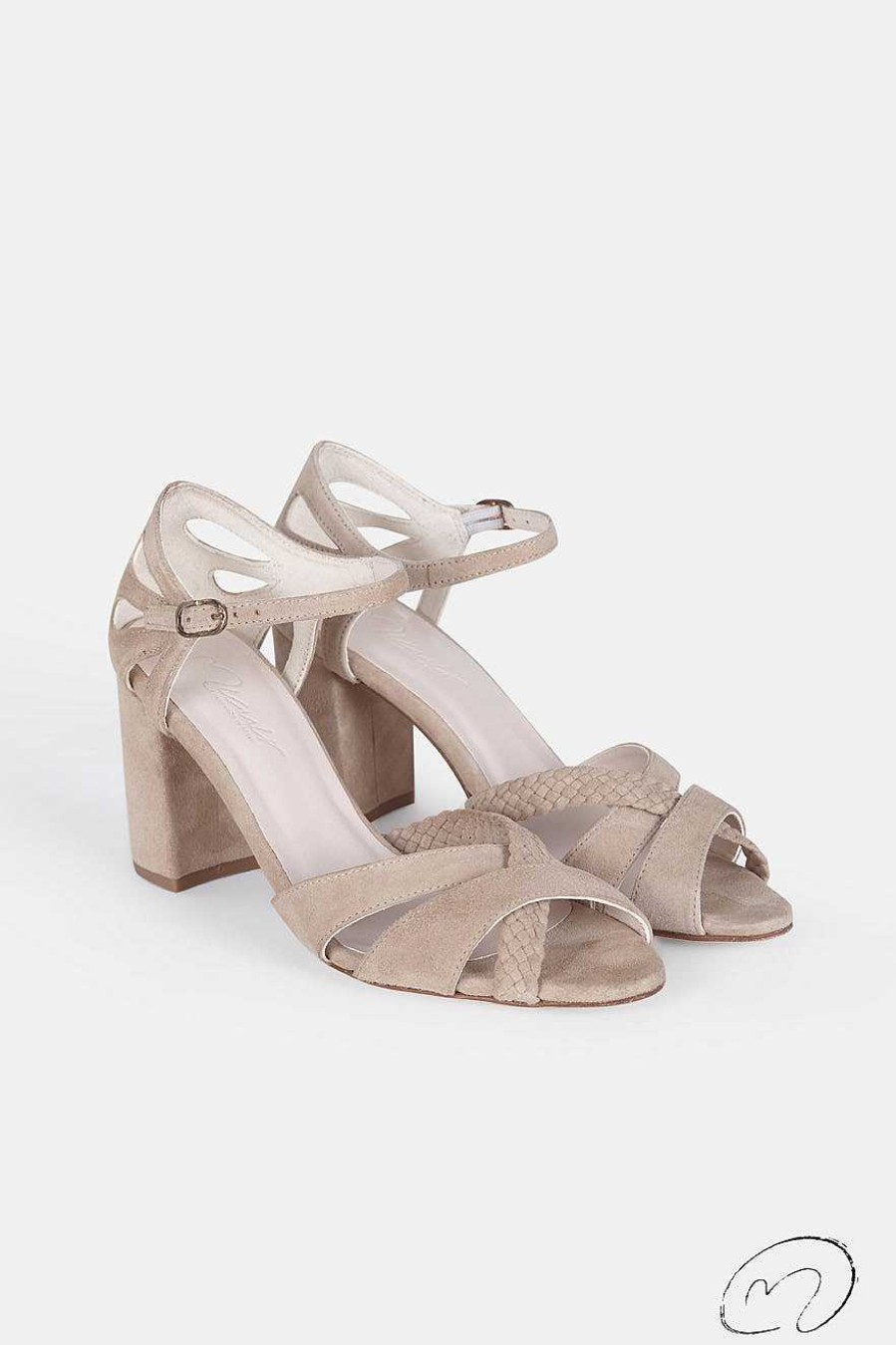 Micuir Sandalias Tacon | Inma Taupe 7,5Cm