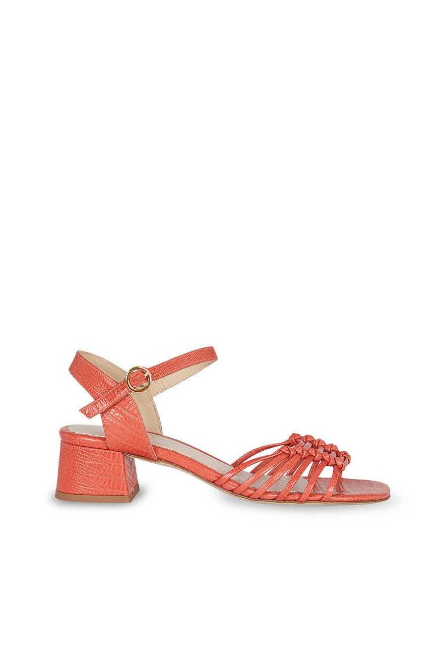 Micuir Sandalias Tacon Midi | Simona Coral 5Cm