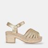 Micuir Sandalias Plataforma | Noa Oro 7Cm