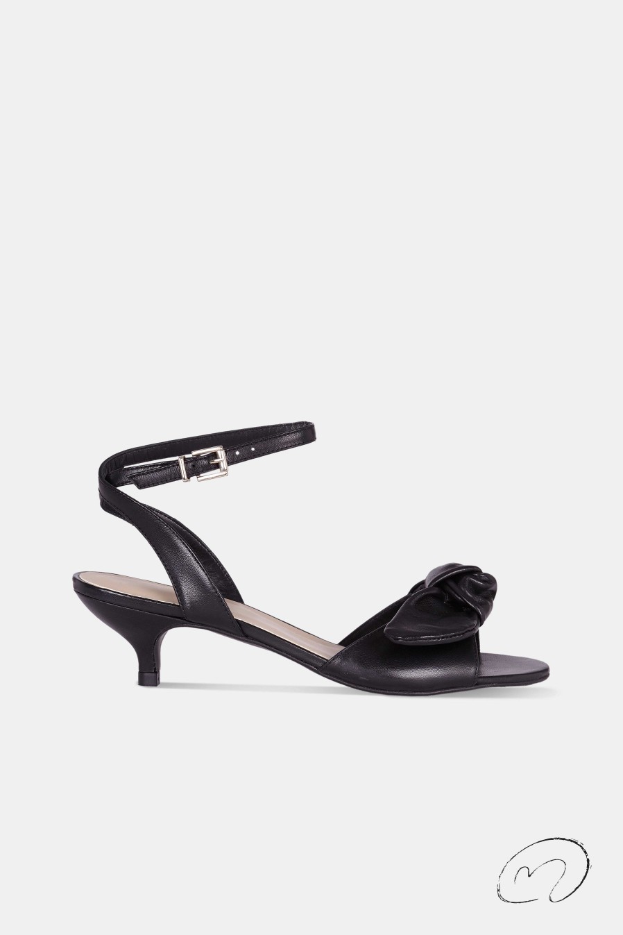 Micuir Sandalias Tacon Midi | Blair Negro 5Cm